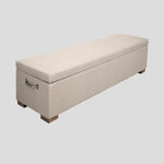 Estate Linen Blanket Box | Natural-1