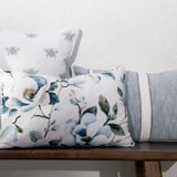 Ever After Rectangle Cushion Cover | Blue Floral-2