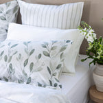 Evergreen Oxford Pillowcase Set | Green Leaf-2