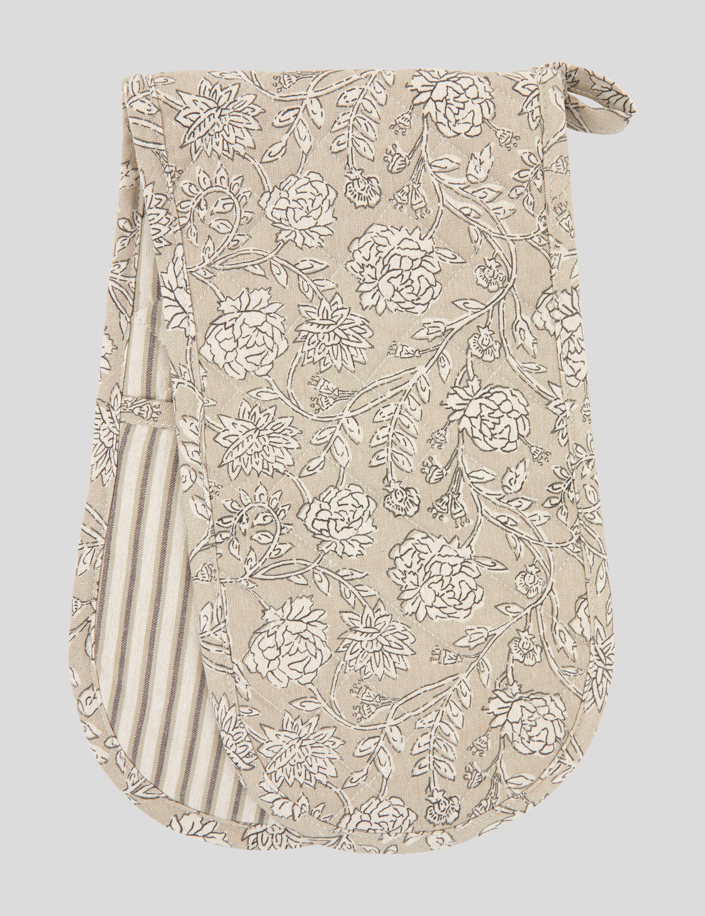 Fable Double Oven Glove | Natural Black-2