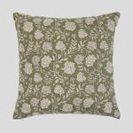 Fable Square Cushion Cover | Olive-1