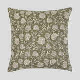 Fable Square Cushion Cover | Olive-1