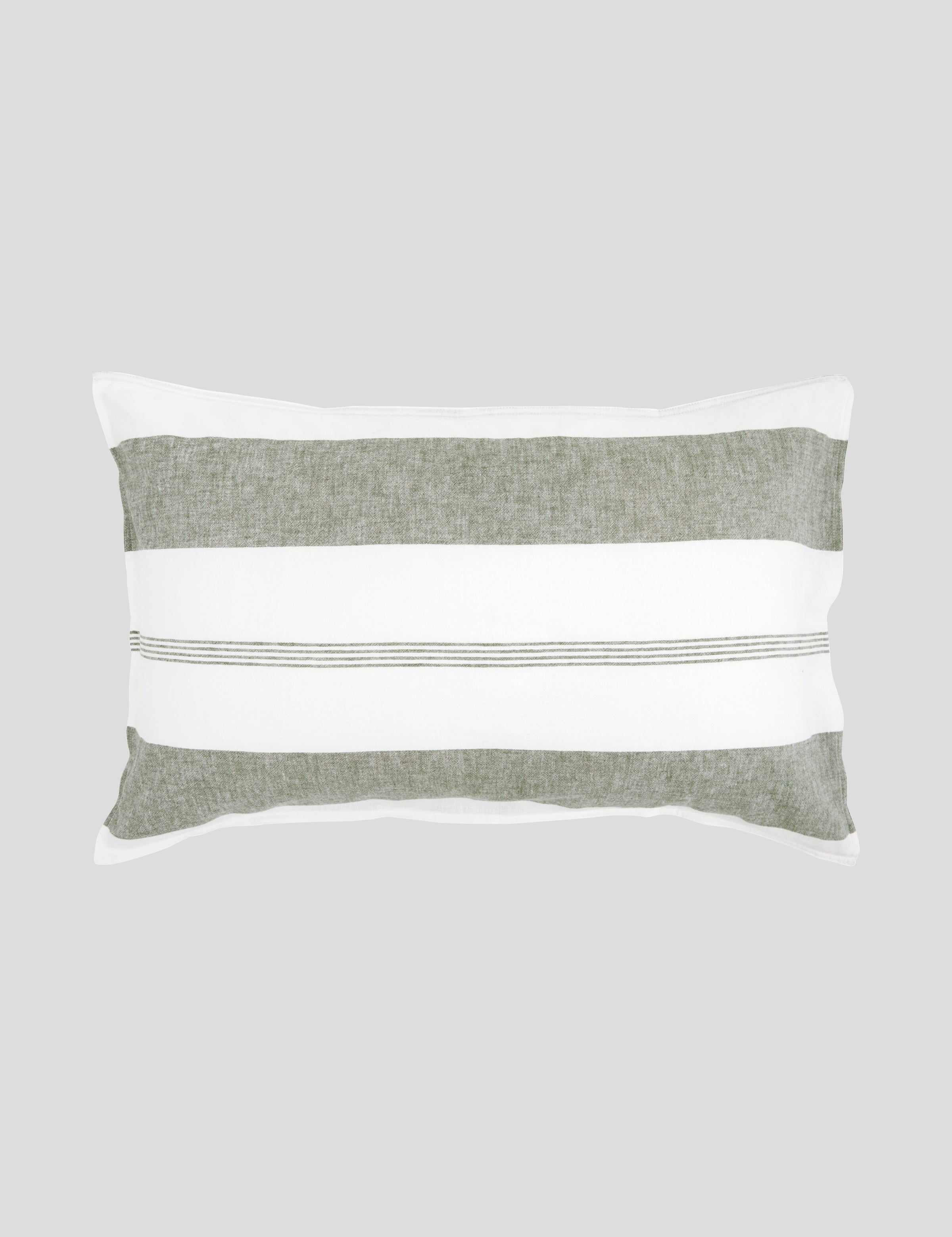 Fairway Standard Pillowcase Set | Green Stripe-1