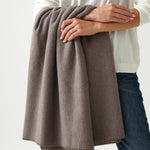 Featherston Cotton Cashmere Throw | Fawn-2
