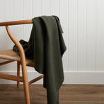 Featherston Cotton Cashmere Throw | Moss-1