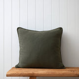 Featherston Large Square Cushion Cover | Moss-1