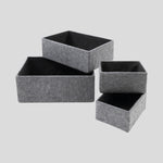 Felt Basket Set of 4 | Grey-1