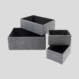 Felt Basket Set of 4 | Grey-1