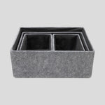 Felt Basket Set of 4 | Grey-2