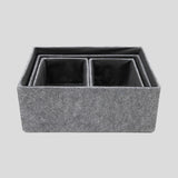 Felt Basket Set of 4 | Grey-2