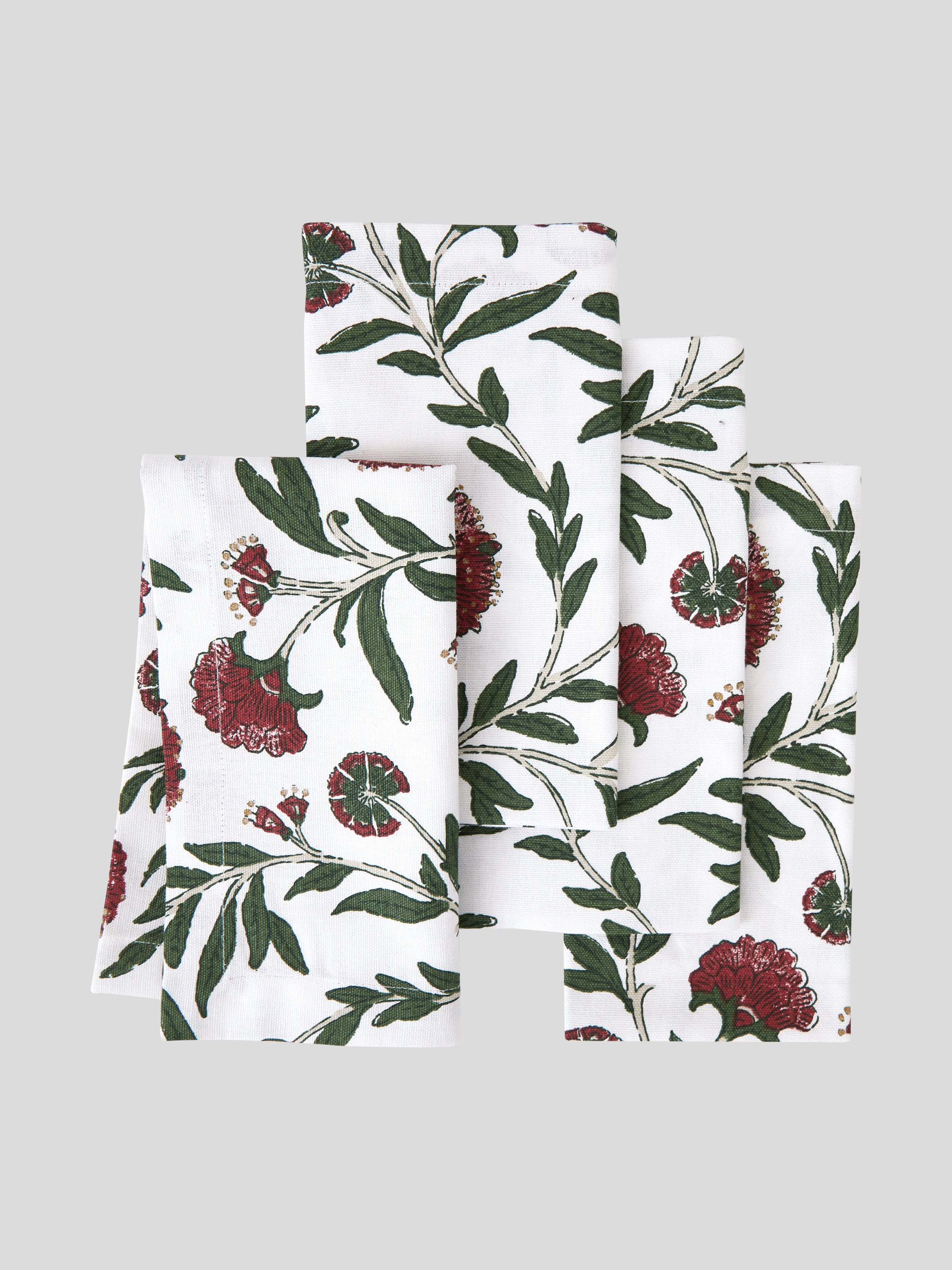 Festive Flora Napkin Set of 4 | Floral-3