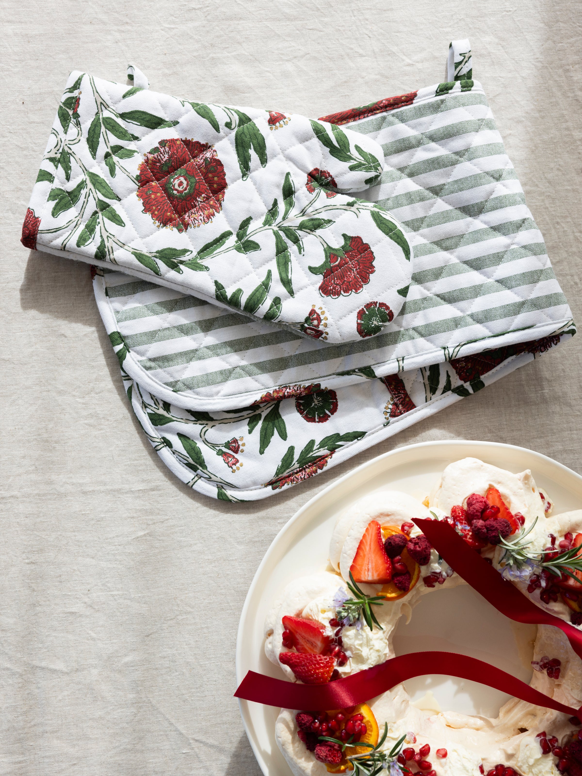Festive Flora Single Oven Glove | Floral-2