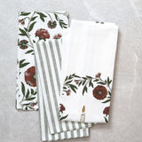 Festive Flora Tea Towel Set 3 | Multi-1