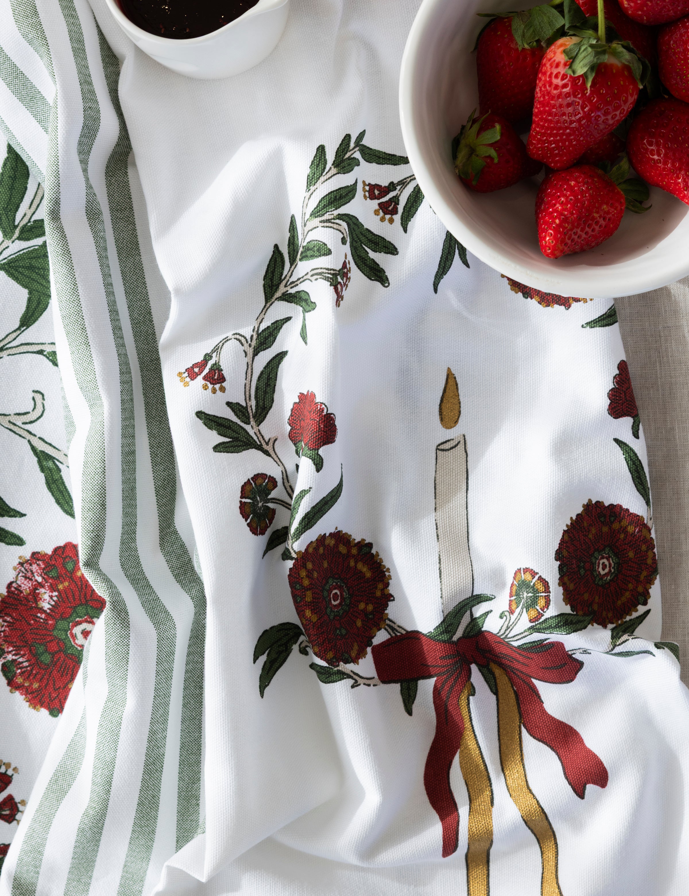 Festive Flora Tea Towel Set 3 | Multi-2