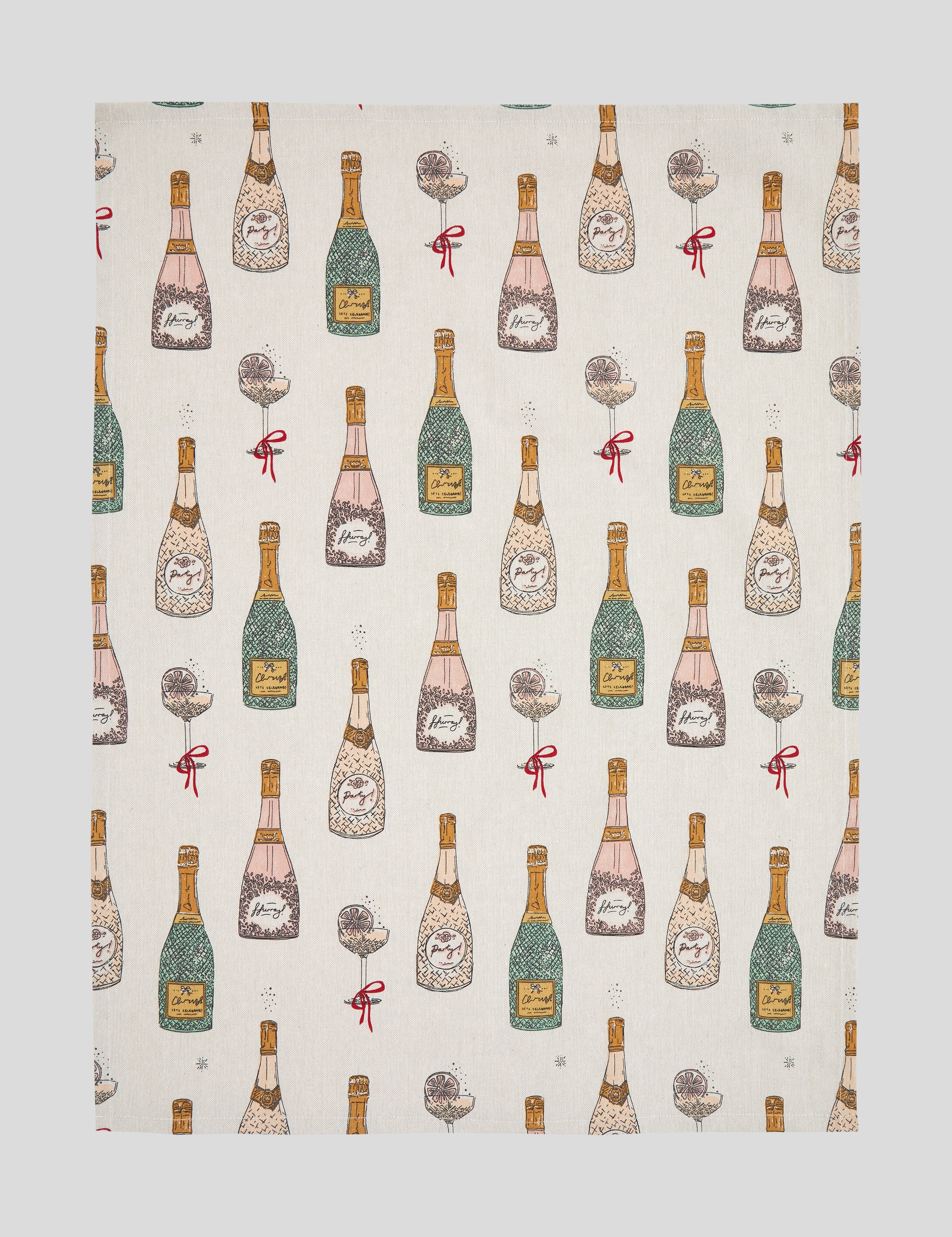 Fizz The Season Tea Towel Set 2 | Multi-4