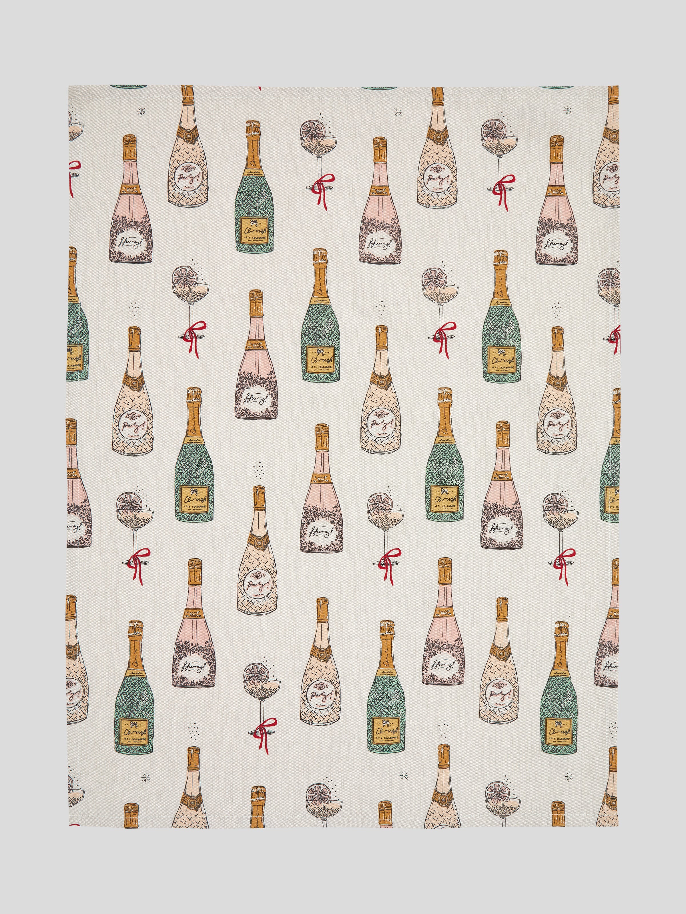 Fizz The Season Tea Towel Set 2 | Multi-4