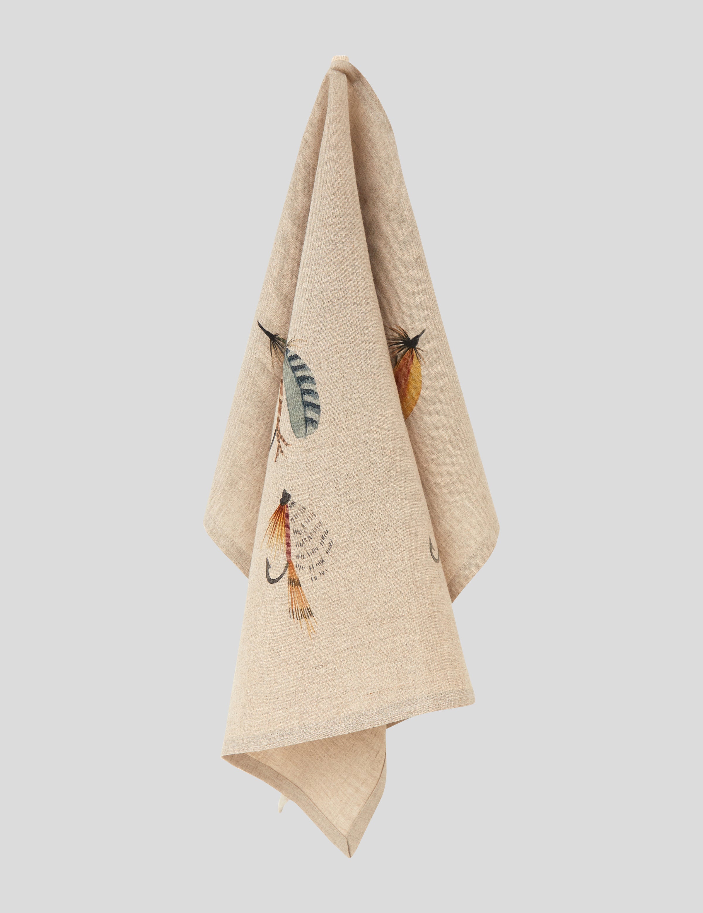 Fly Fishing Linen Tea Towel | Multi-4