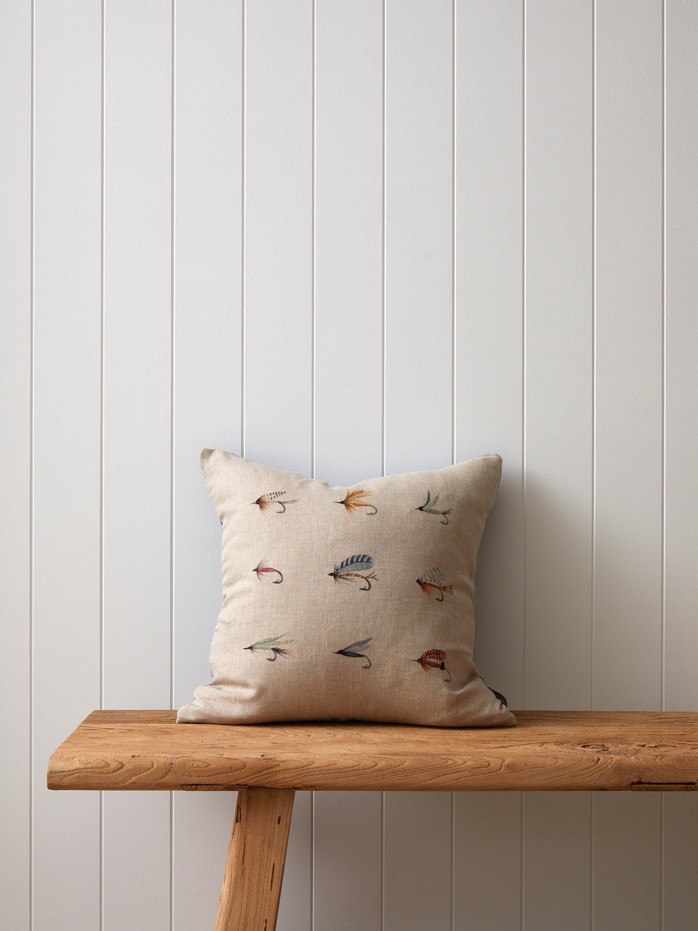 Fly Fishing Square Cushion Cover | Multi-1