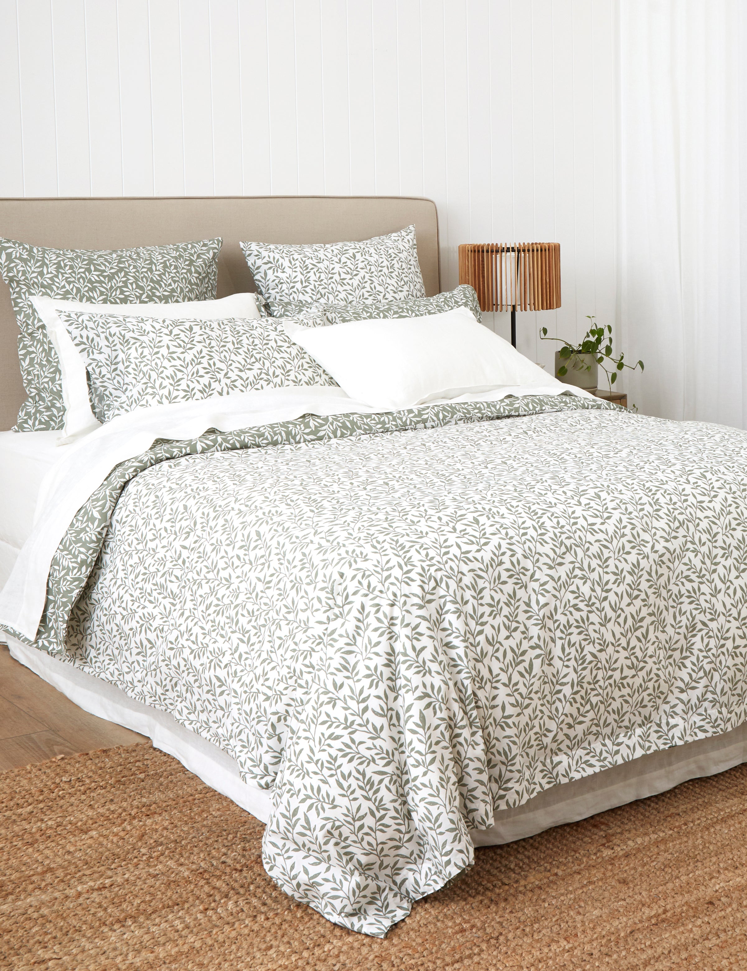 Garden Path Duvet Cover Set | Green Leaf-3