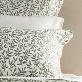 Garden Path European Pillowcase | Green Leaf-2