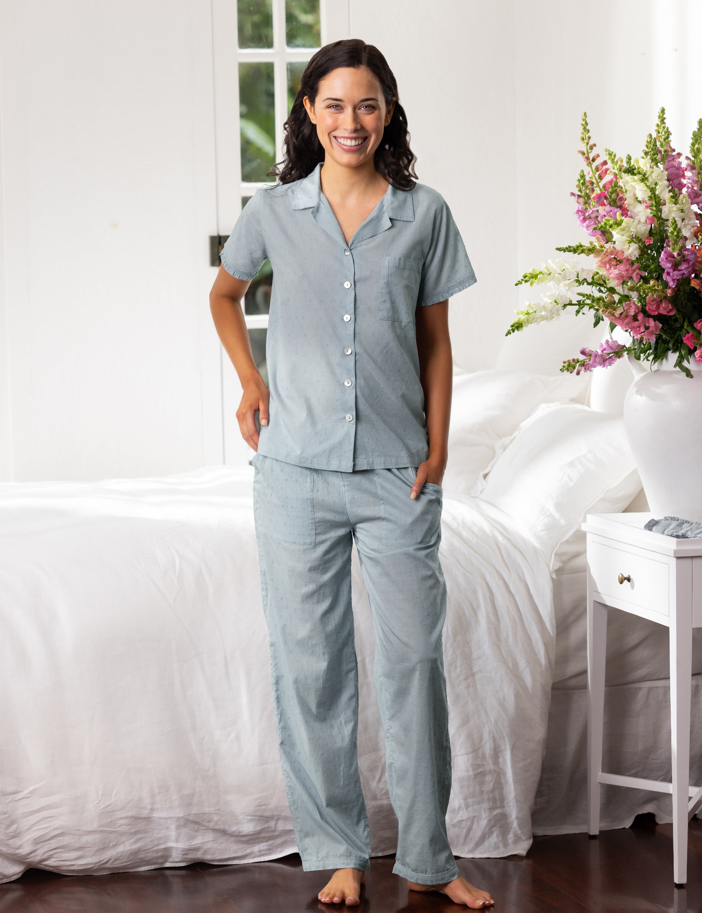 Grace PJ Pants | Blue-3