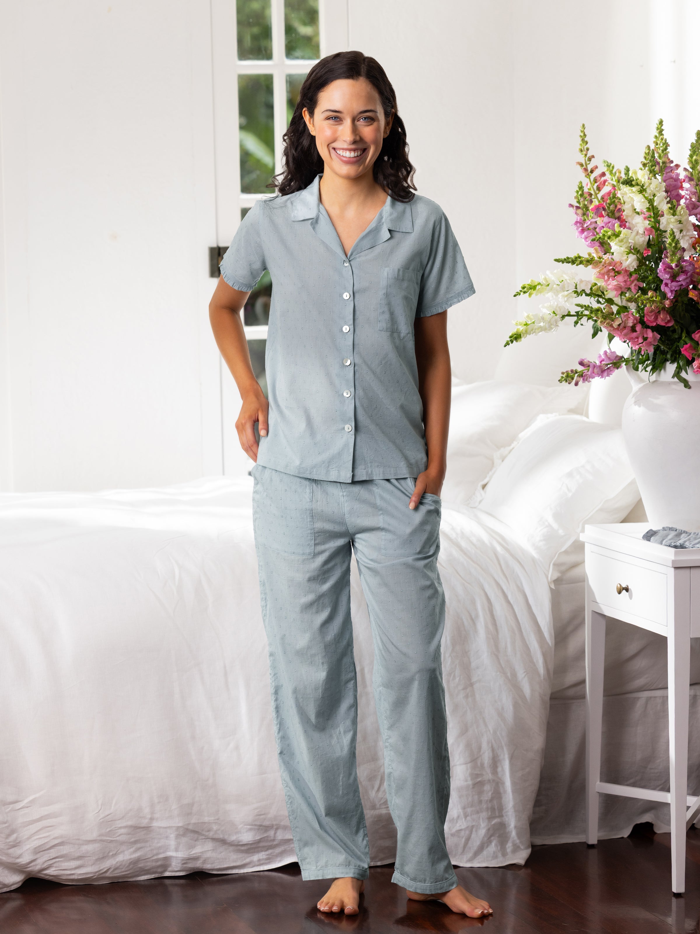 Grace PJ Pants | Blue-3