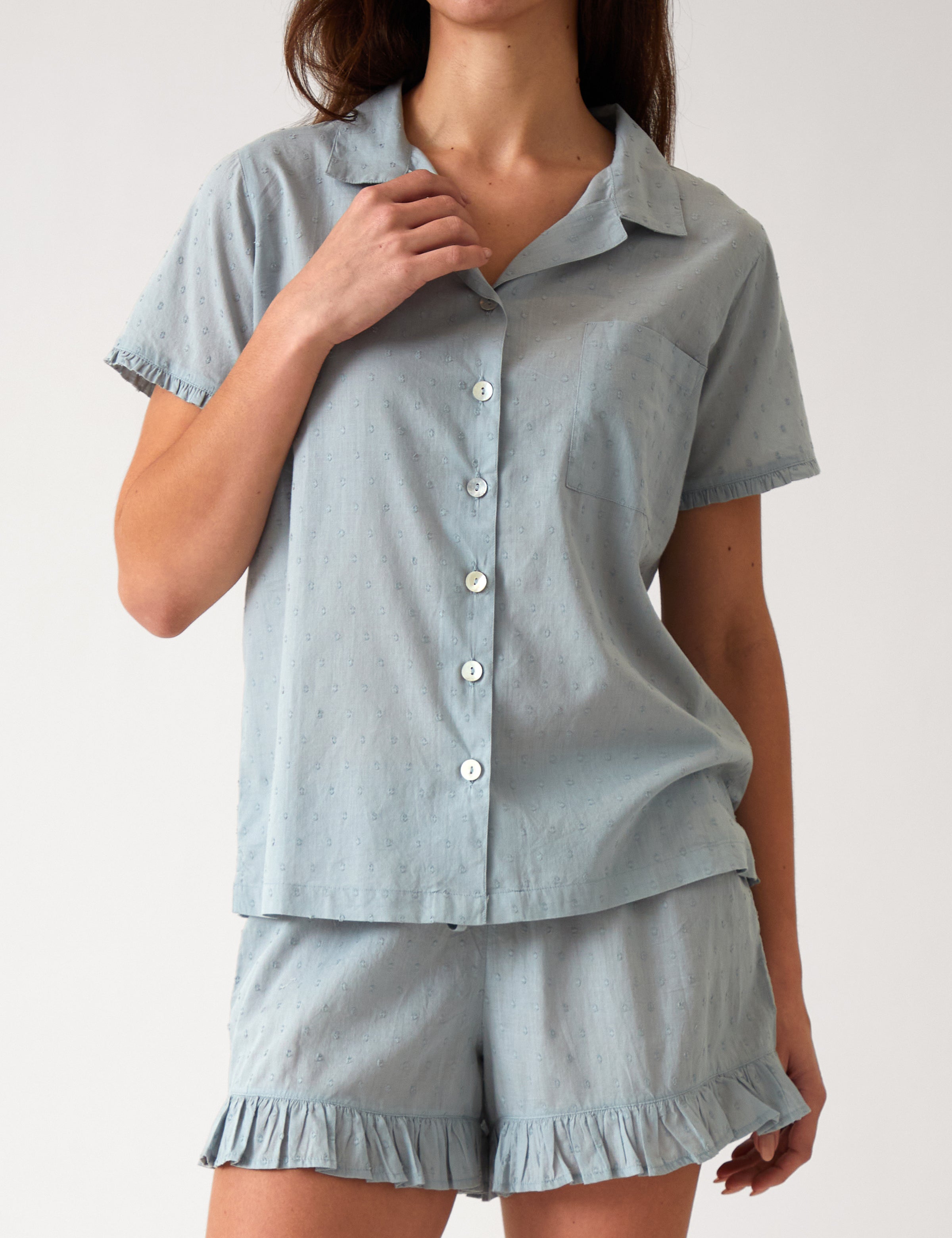 Grace PJ Shirt | Blue-1