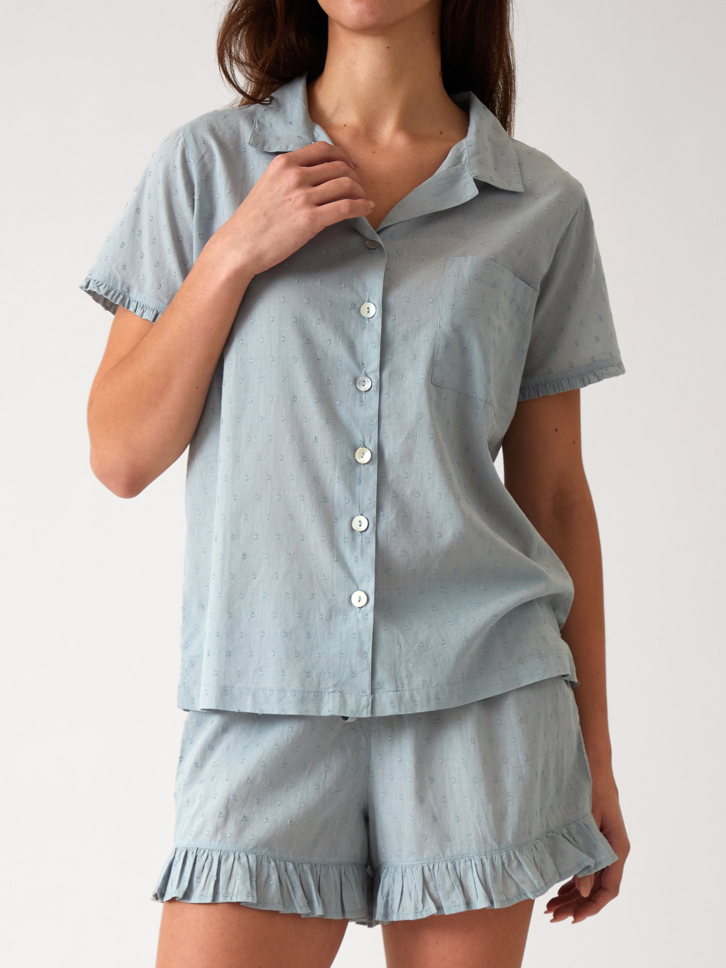 Grace PJ Shirt | Blue-1