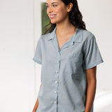 Grace PJ Shirt | Blue-3