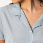 Grace PJ Shirt | Blue-5