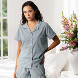 Grace Sleep Shorts | Blue-3