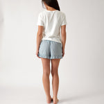 Grace Sleep Shorts | Blue-4