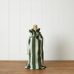 Green Stripe Wine Bag | Green Stripe-1
