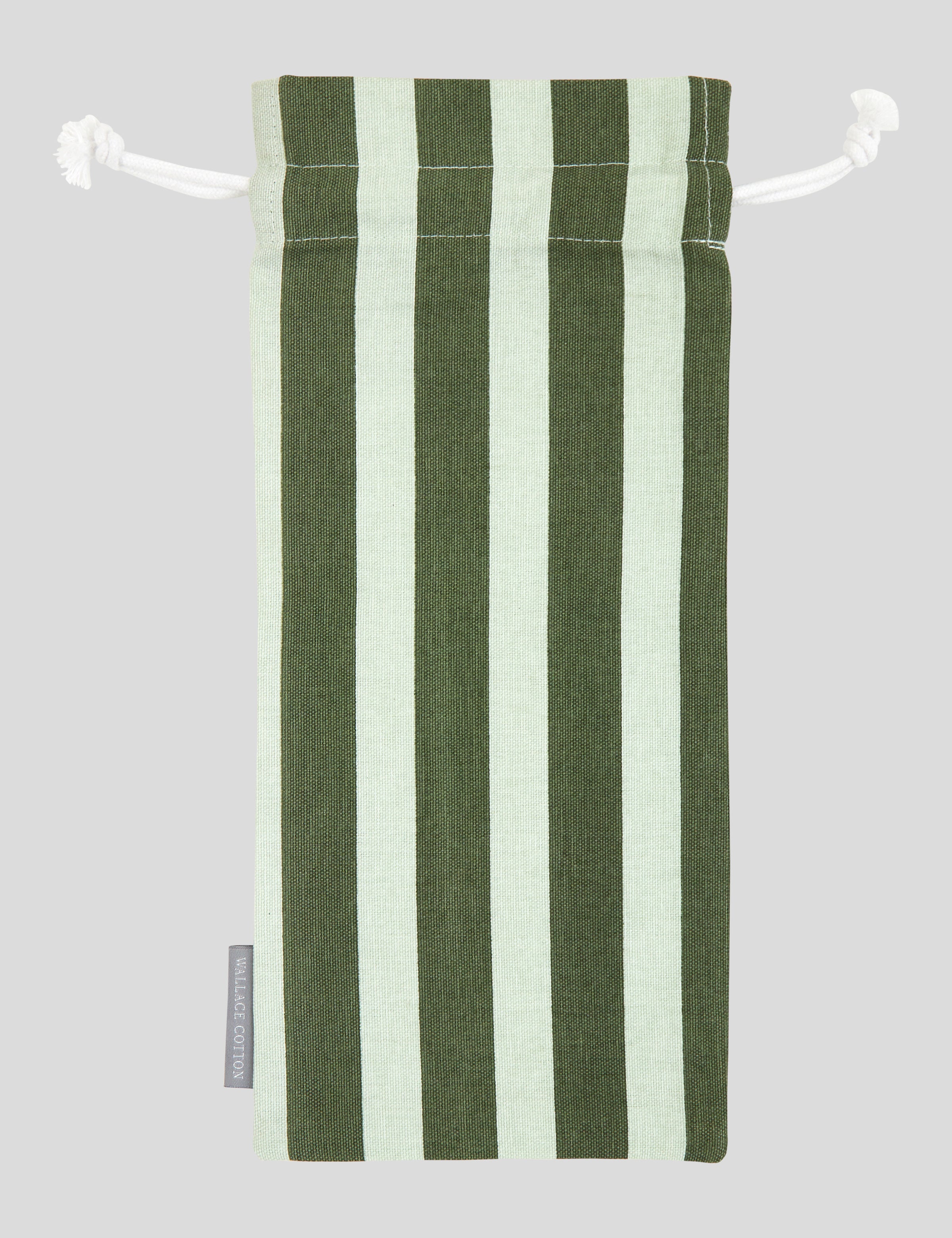 Green Stripe Wine Bag | Green Stripe-3