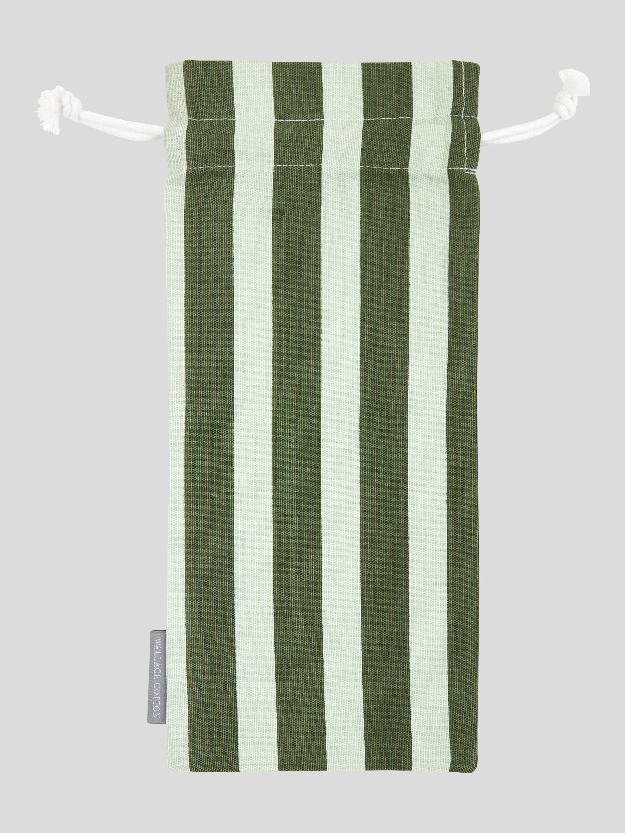 Green Stripe Wine Bag | Green Stripe-3