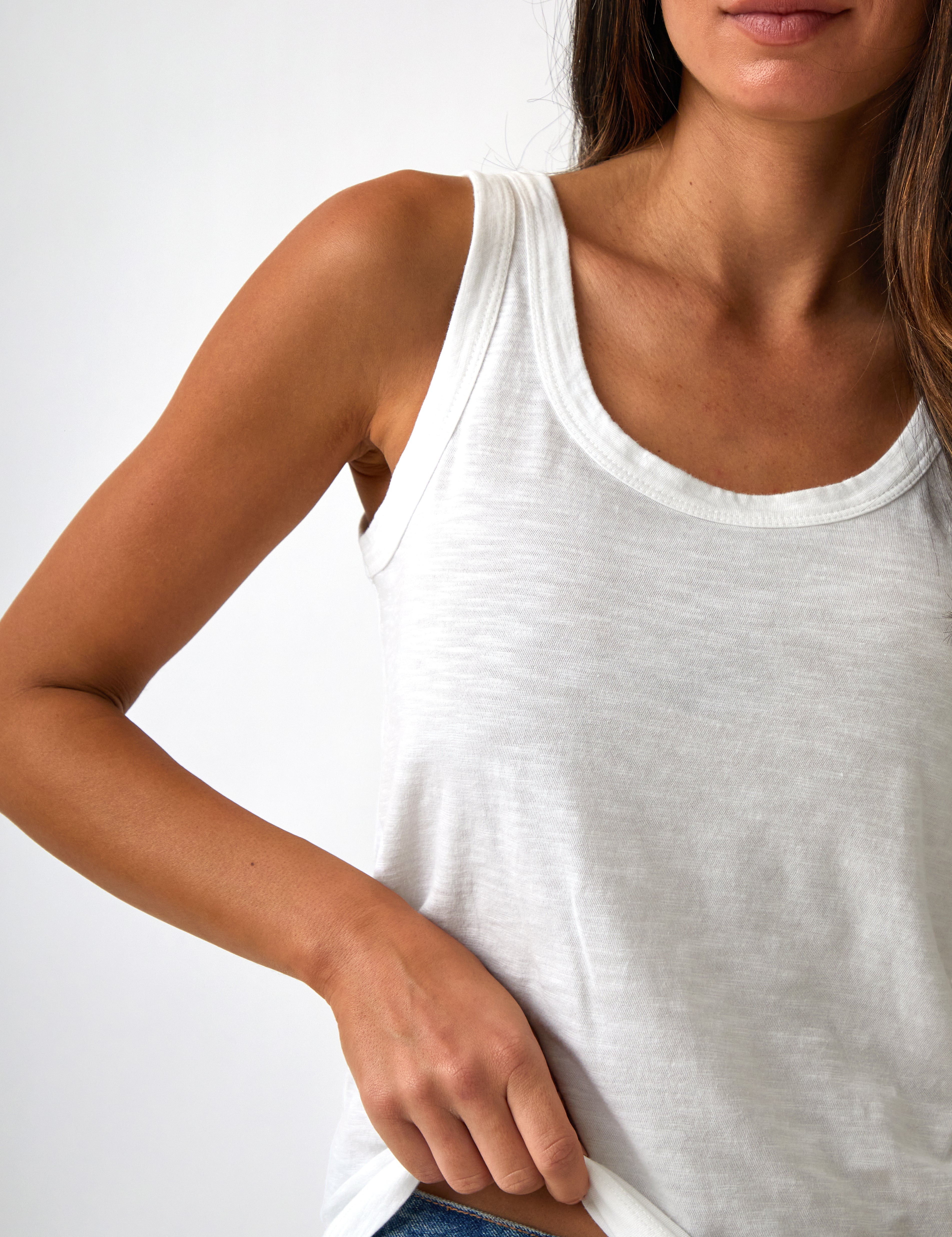 Harper Singlet | White-2