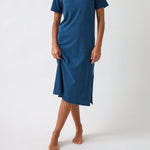 Harper Tee Shirt Dress | Blue-1