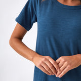 Harper Tee Shirt Dress | Blue-2