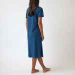 Harper Tee Shirt Dress | Blue-4