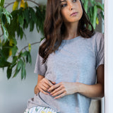 Harper Tee Shirt | Grey Marle-3