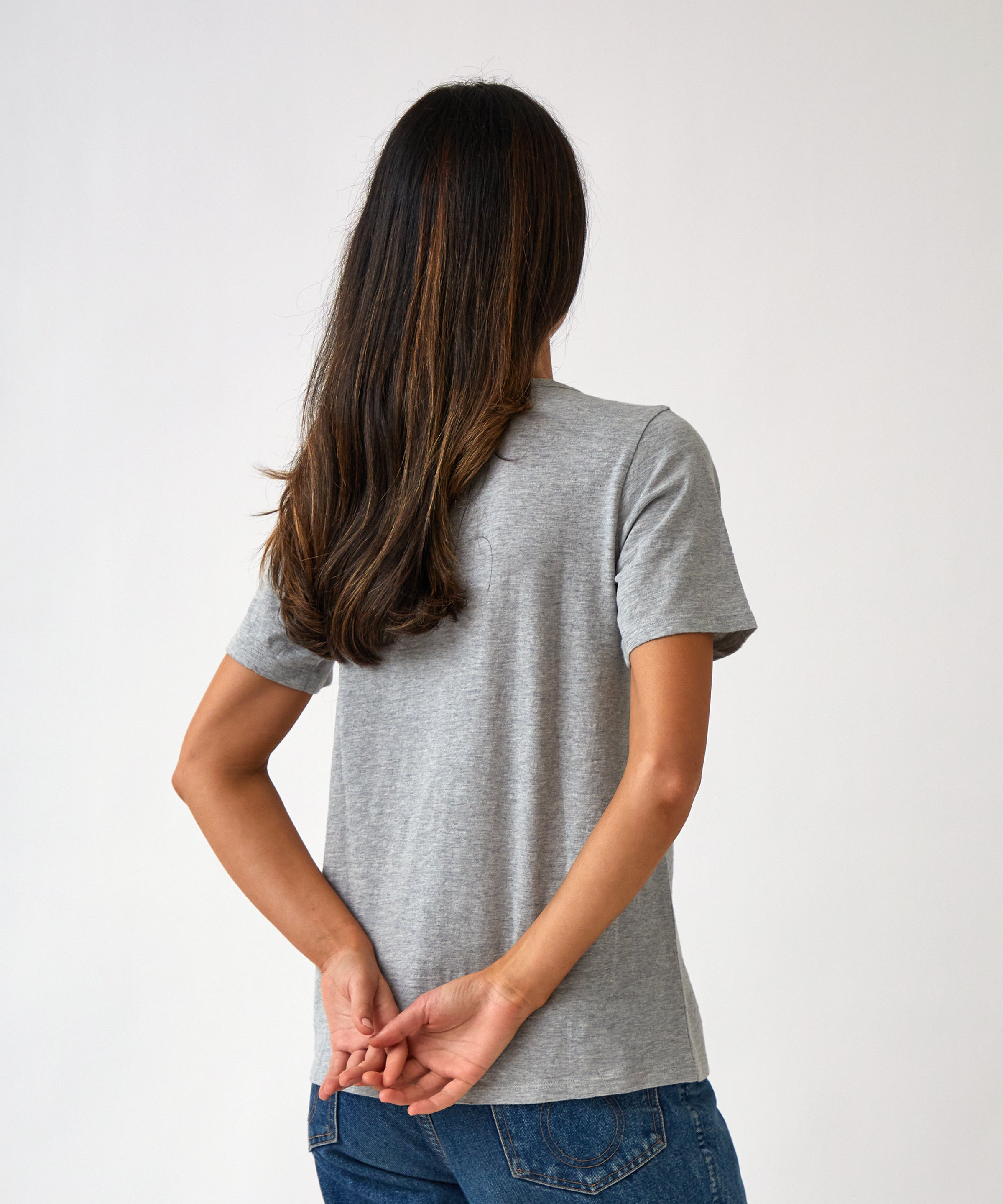 Harper Tee Shirt | Grey Marle-4