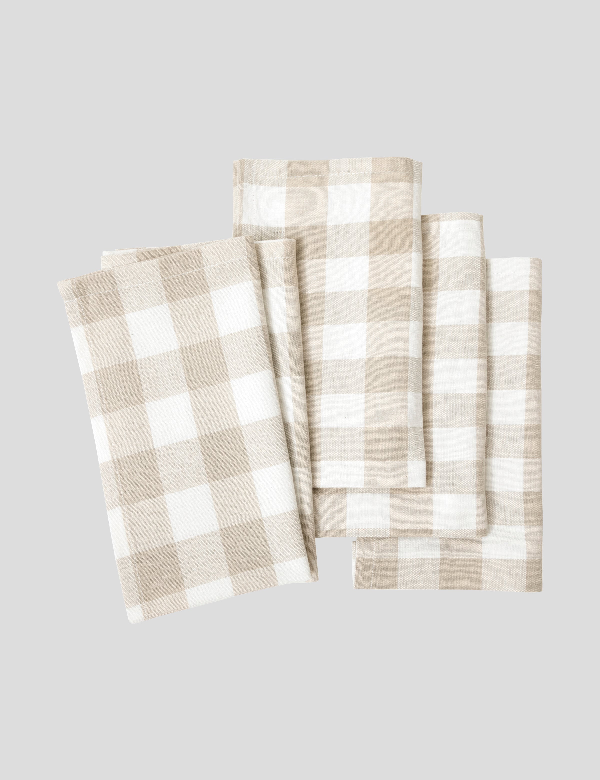 Harvest Napkin Set of 4 | Natural Check-1