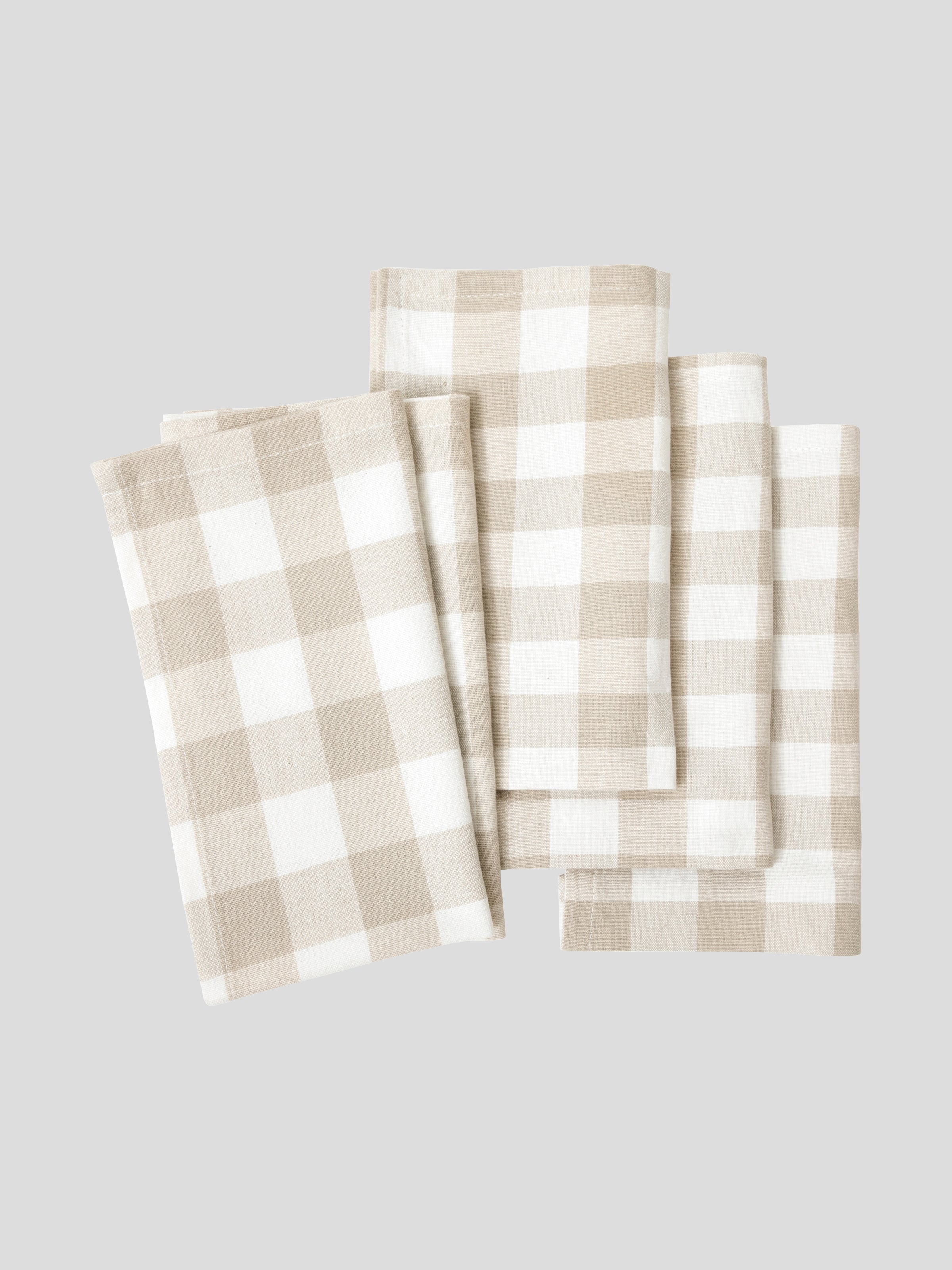 Harvest Napkin Set of 4 | Natural Check-1