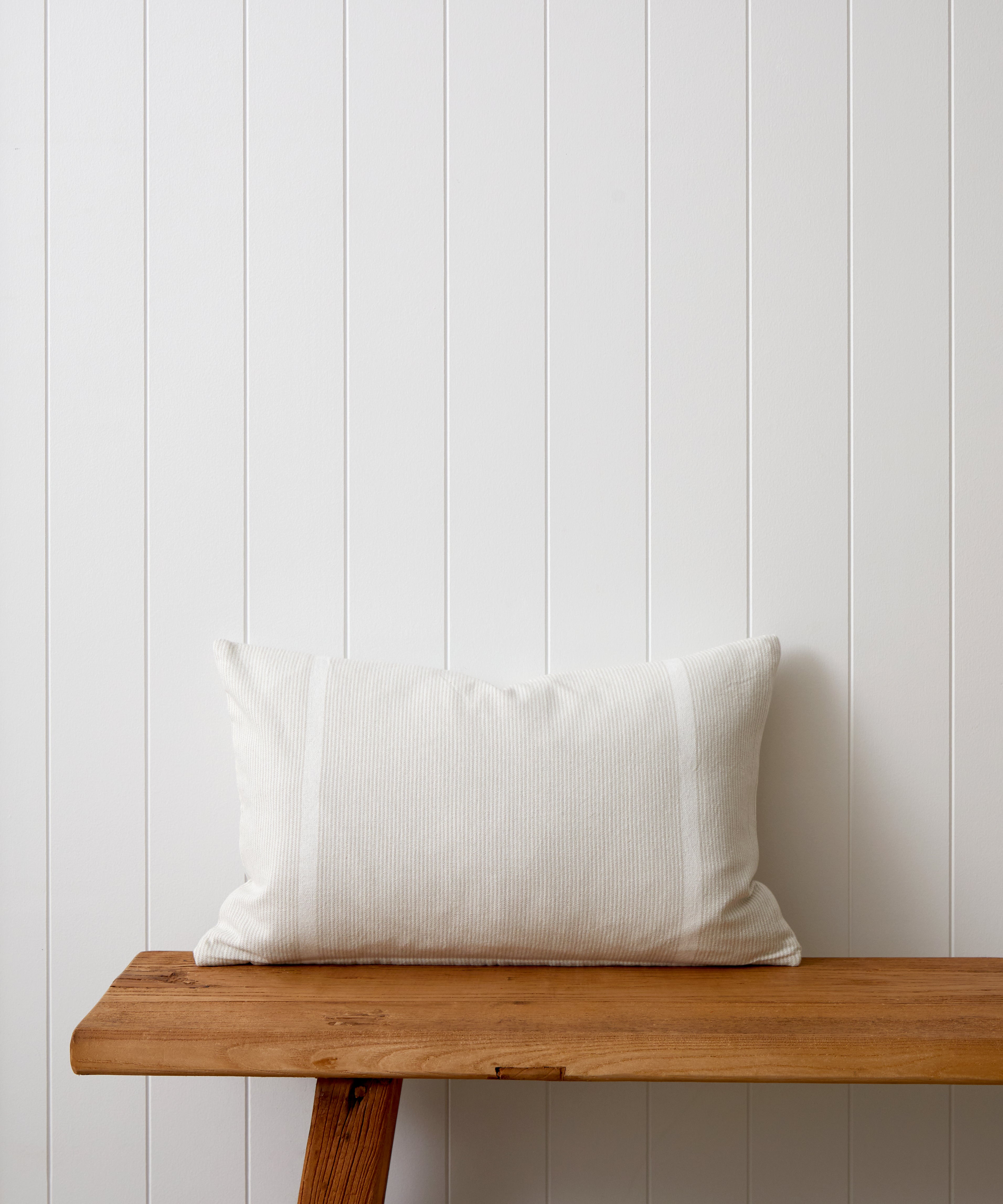 Haven Rectangle Cushion Cover | Natural White-1