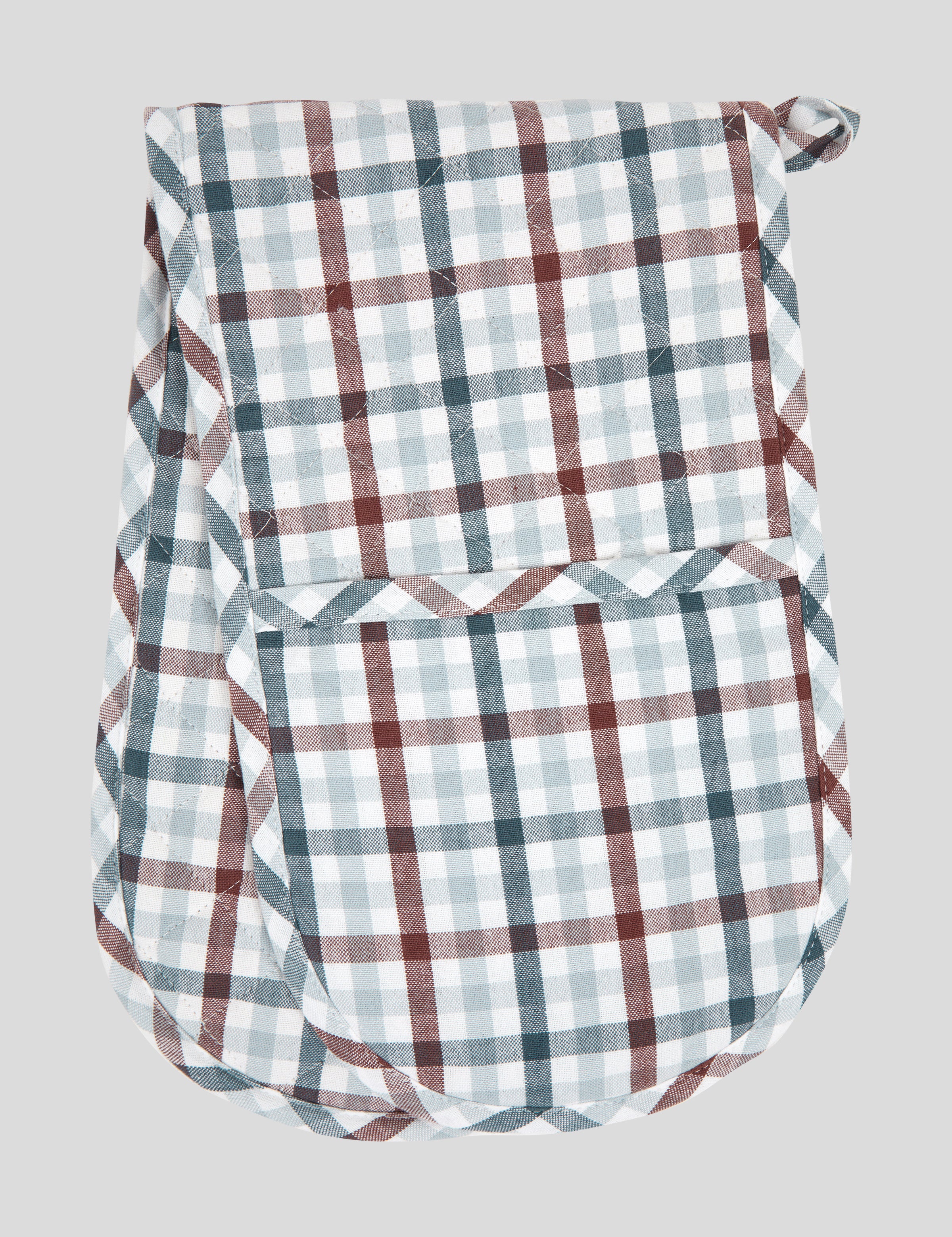 Home To Roost Double Oven Glove | Gingham-1