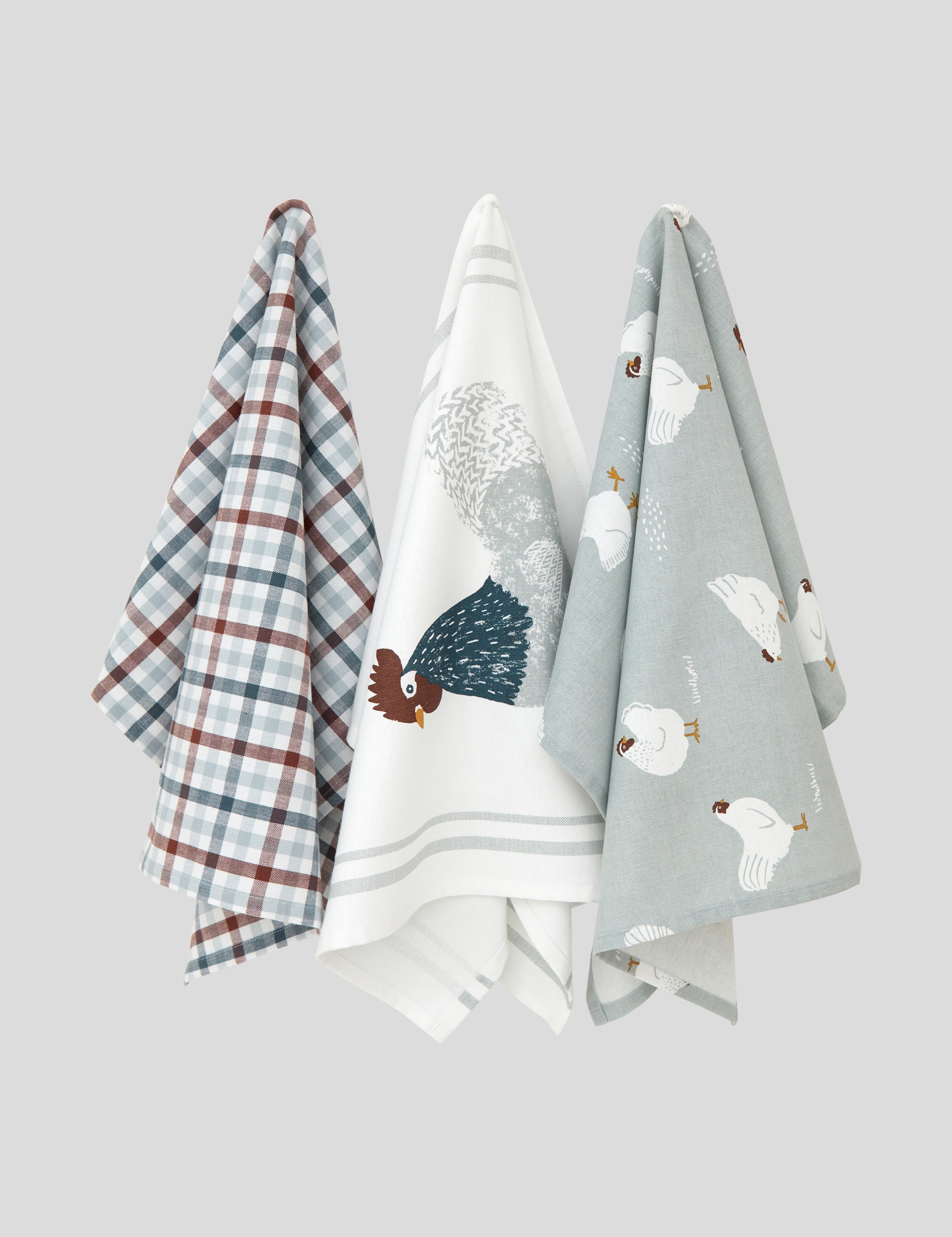 Home To Roost Tea Towel Set of 3 | Multi-1