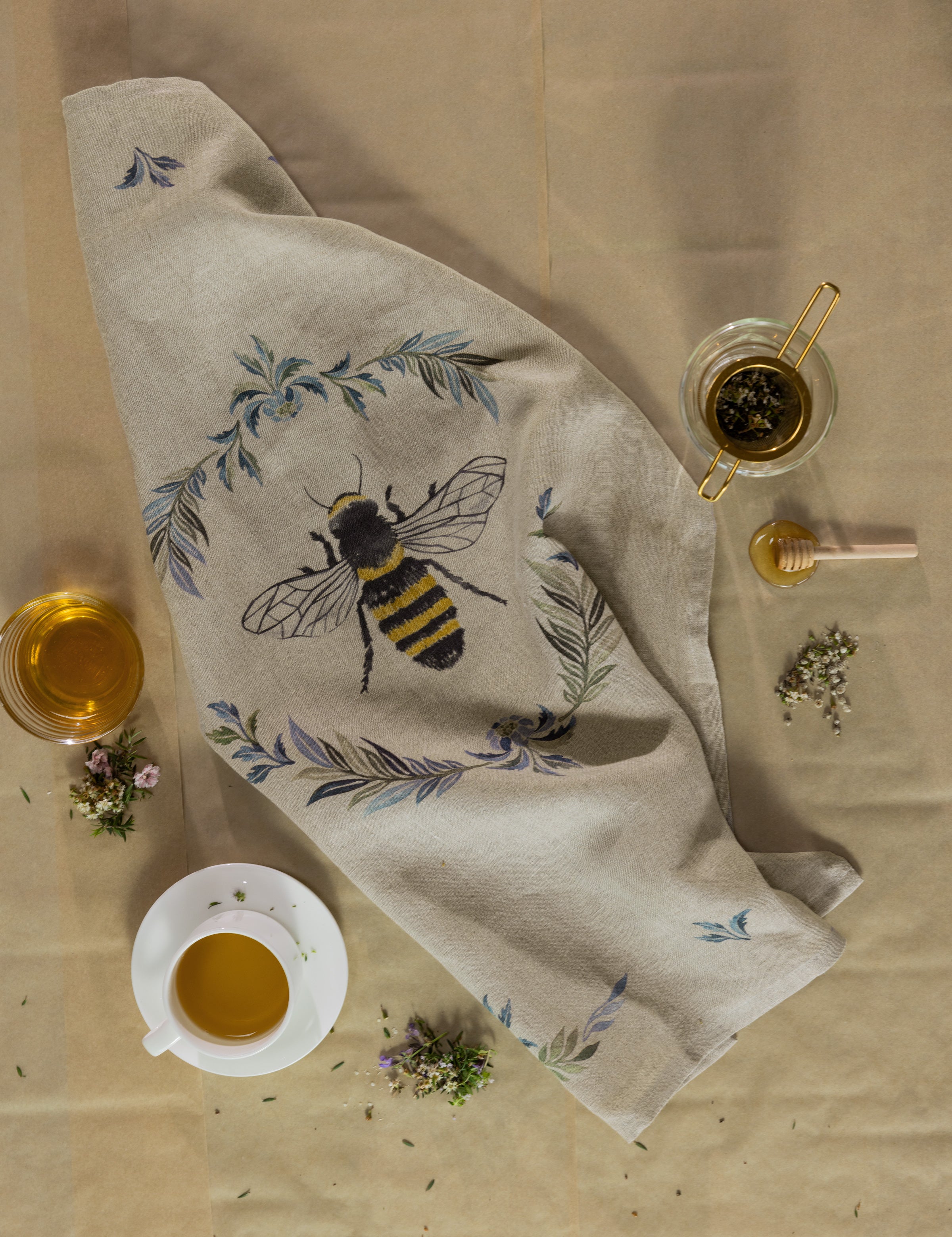 Honeybee Tea Towel | Multi-2
