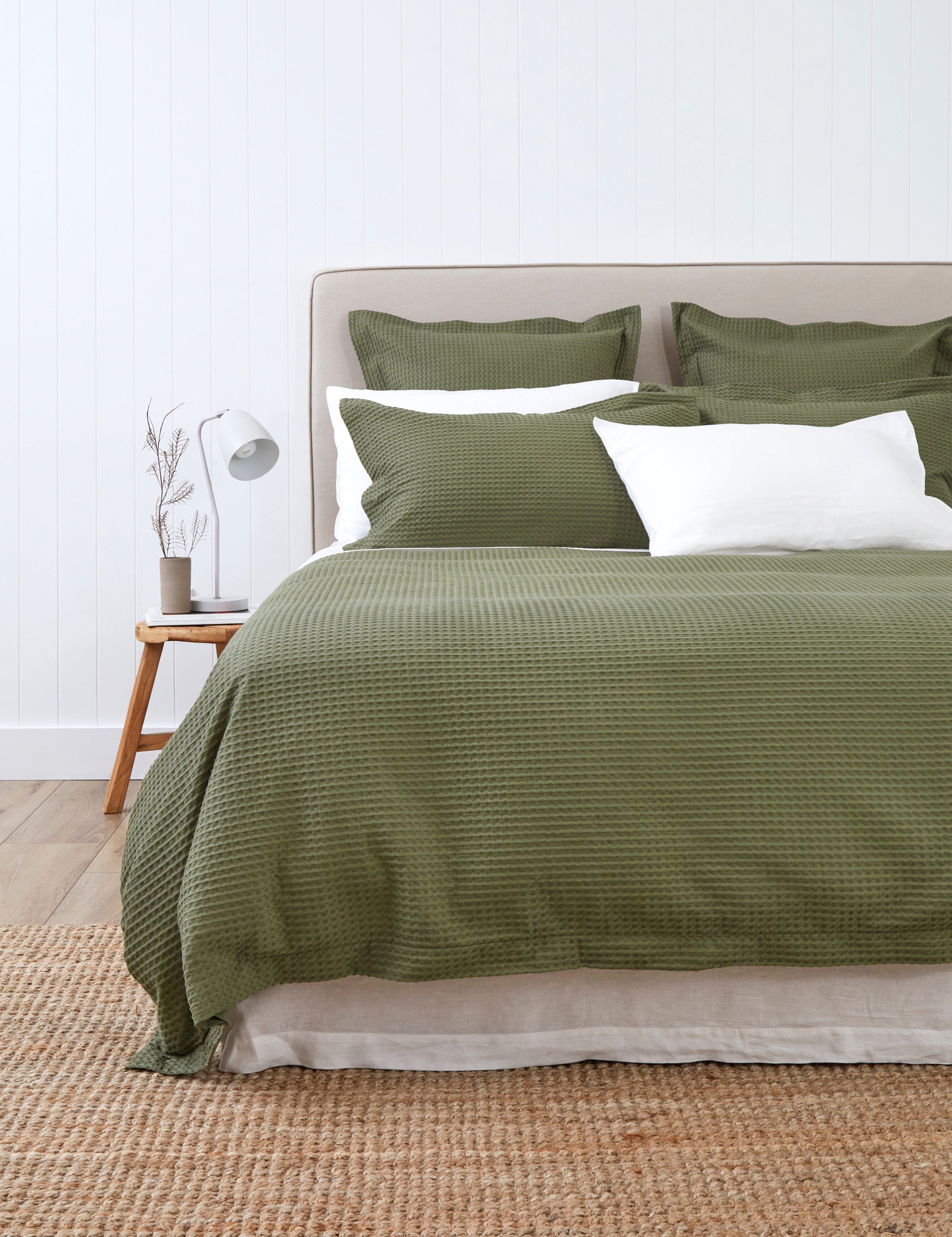 Hudson Duvet Cover Set | Olive-1