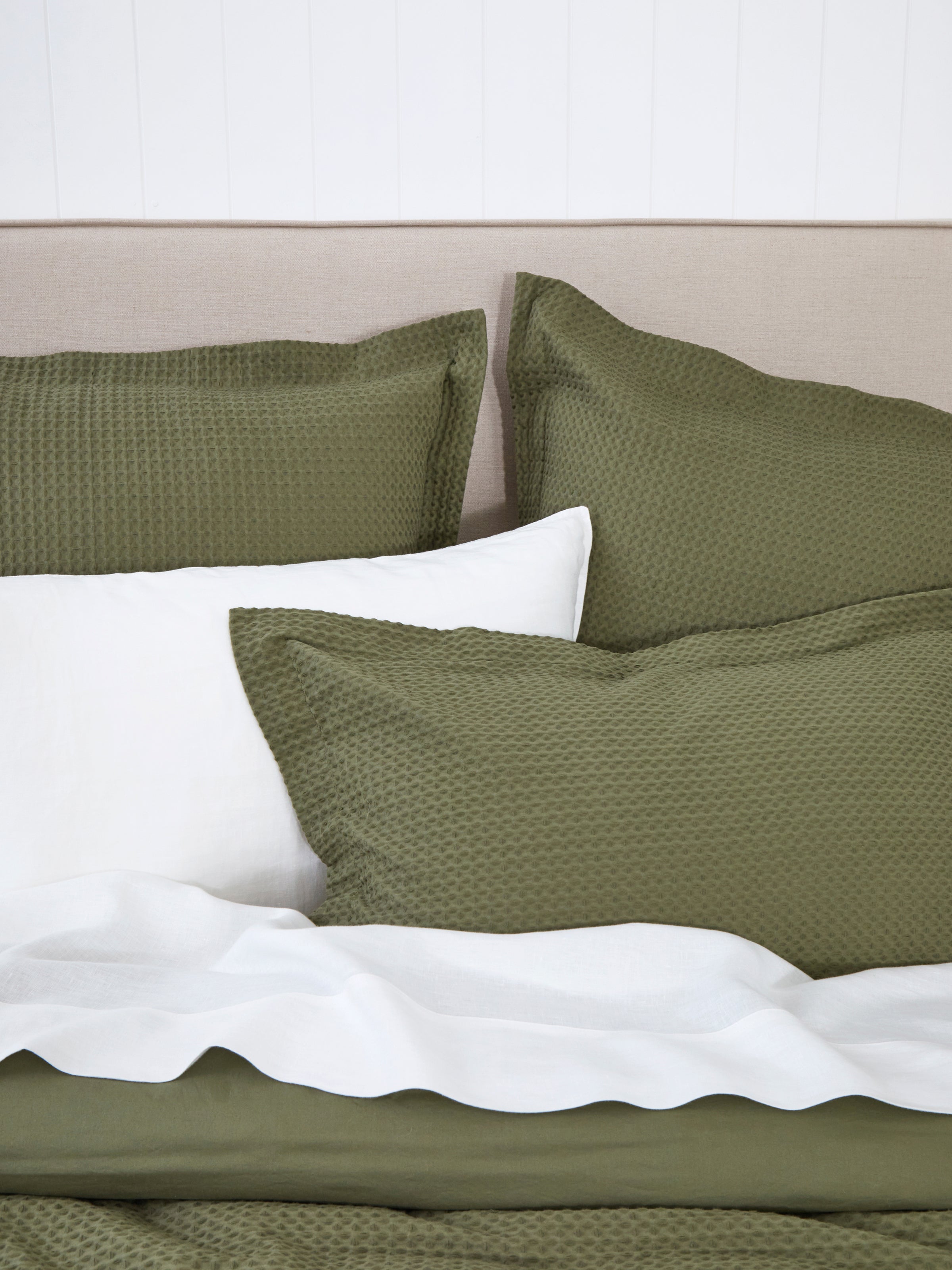 Hudson Duvet Cover Set | Olive-2
