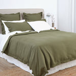 Hudson Duvet Cover Set | Olive-3